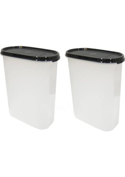 2,3l Oval Saklama Kabı Çiftli Set Beyaz, Pratik ve Şık Saklama Çözümü