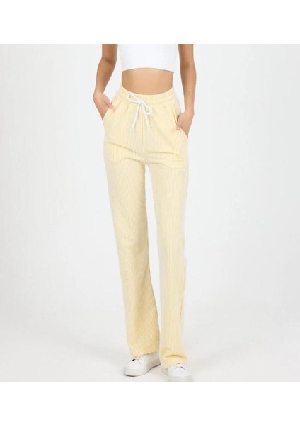 Çizgili Su Yolu Pijama Pantolon