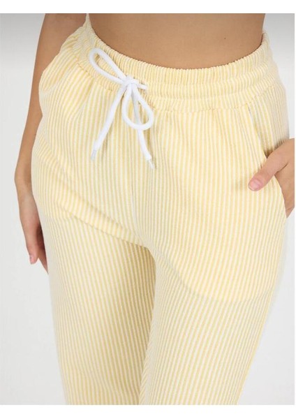 Çizgili Su Yolu Pijama Pantolon fiyatları