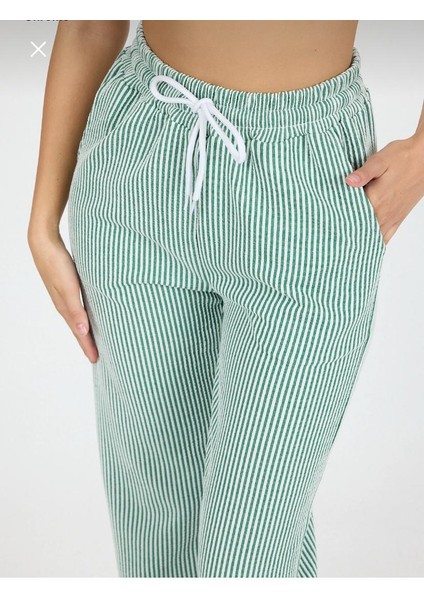 Çizgili Su Yolu Pijama Pantolon fiyatları