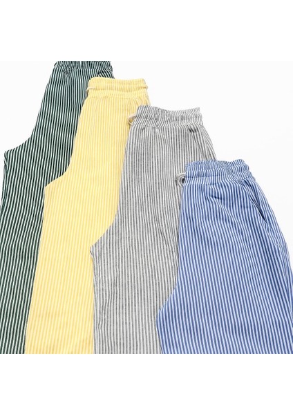 Çizgili Su Yolu Pijama Pantolon modelleri