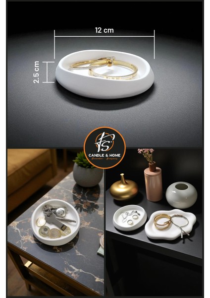 Modern-Bohem Tarzda Asimetrik Dalgalı Takı Tabağı indirimleri