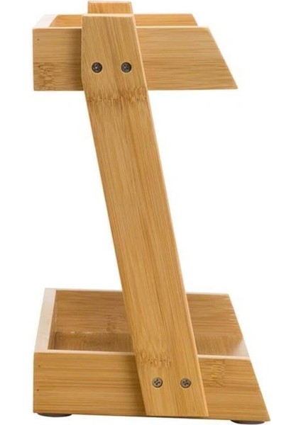 Iki Katlı Ahşap Masaüstü Düzenleyici, Takı ve Baharatlık Organize Edici fiyatları