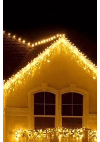 Büro Ev Ofis Dekoru Için 4mt Farklı Boyutlu 16 Saçaklı LED Dekor Perde Işıklandırma