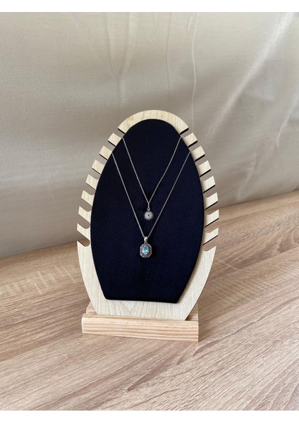 Şık Ahşap Takı Düzenleyici Standı, Kolye, Bileklik ve Küpe Saklama Organizeri fırsatları