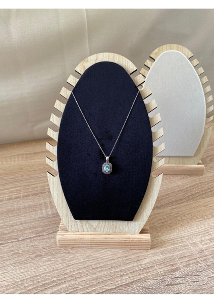 Şık Ahşap Takı Düzenleyici Standı, Kolye, Bileklik ve Küpe Saklama Organizeri indirimleri