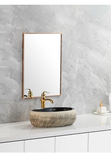 Tezgah Üstü Seramik Çanak Lavabo Banyo Lavabosu