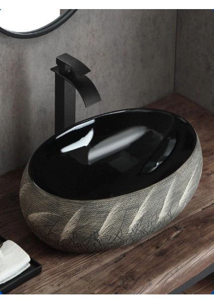Tezgah Üstü Seramik Çanak Lavabo Banyo Lavabosu