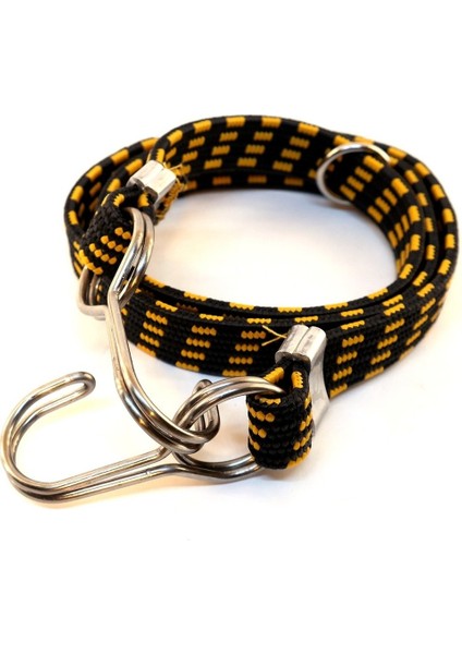 Bagaj Lastiği Sarı Kalın Çelik Kancalı 15MMX5MMX100CM