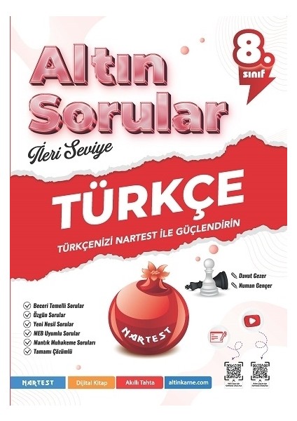 8. Sınıf Türkçe Altın Sorular + Lgs Deneme Hediyeli fiyatları