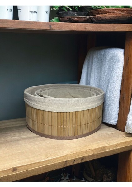 Haki Renk Yuvarlak Hasır Sepet, Şık ve Kullanışlı Ev Dekoru Için Ideal modelleri