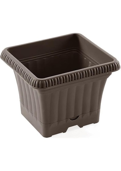 SO-OB00 Dekoratif Ova Balkon Saksı 2.2 Lt Mocha 6 Adet modelleri