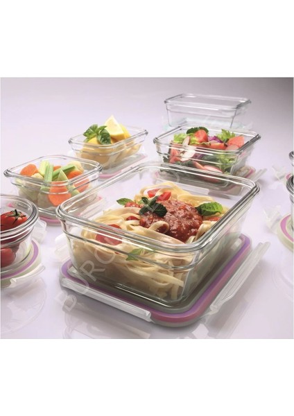 Dikdörtgen Cam Saklama Kabı, 2000 Ml, Şık ve Dayanıklı, Mutfağınıza Pratiklik Katar fiyatları