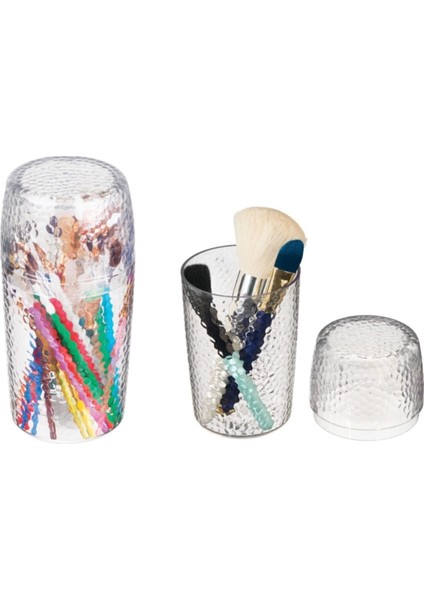 Şeffaf Kapaklı Makyaj ve Kozmetik Düzenleyici, 10X10X20CM, 2 Litre Kapasite fiyatları