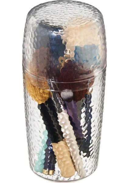 Şeffaf Kapaklı Makyaj ve Kozmetik Düzenleyici, 10X10X20CM, 2 Litre Kapasite modelleri