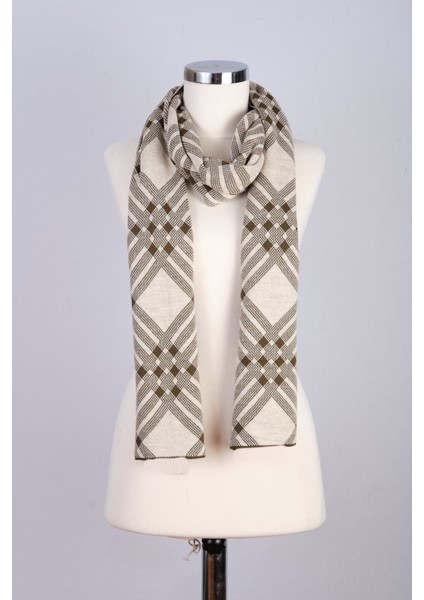 Kareli Desenli Triko Atkı modelleri