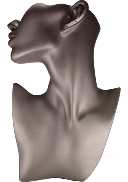 Kahverengi Yan Profil Takı Mankeni, Şık ve Modern Tasarım, Efsunlu Görünüm