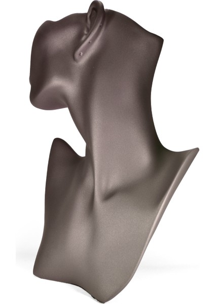 Kahverengi Yan Profil Takı Mankeni, Şık ve Modern Tasarım, Efsunlu Görünüm modelleri
