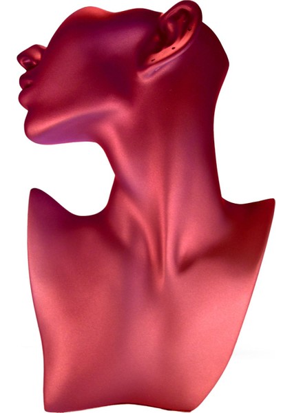 Kırmızı Yan Profil Takı Mankeni, Şık ve Estetik Tasarım, Dayanıklı Polyester Malzeme