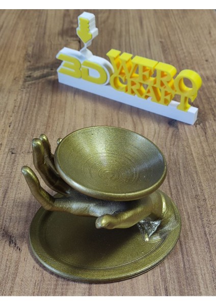 3D El Figürlü Parlak Takı Tabağı, Şık ve Modern Dekorasyon Parçası fiyatları