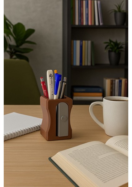 Kalemtıraş Kalemlik | Masaüstü Kalemlik | Ofis Düzenleyici | Şık Hediyelik Eşya