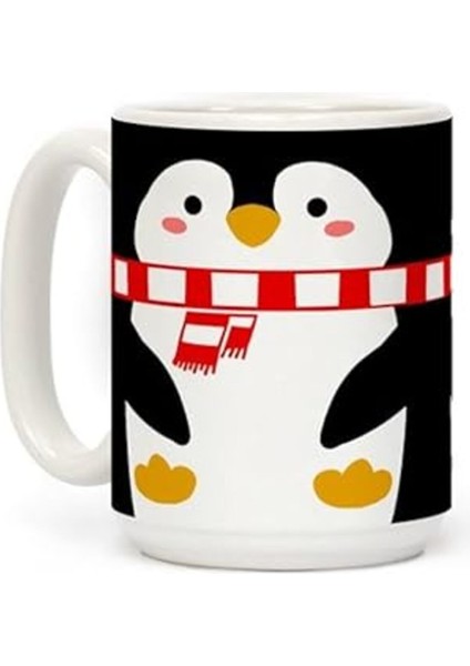 Sevimli Penguen Desenli Şeffaf Kupa, Rüya Gibi Kahve Için Mükemmel Seçenek