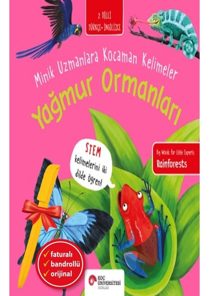 Alfa Kalem+ Yağmur Ormanları-Minik Uzmanlara Kocaman Kelimeler (Fran Bromage) Yeni Çocuk Öykü Masal