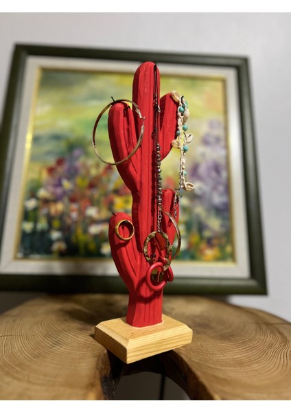 Kırmızı Ahşap Takı Düzenleyici, Şık ve Fonksiyonel Tasarım fiyatları