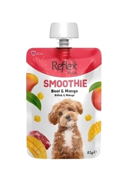 Smoothie Biftekli ve Mangolu Sıvı Yetişkin Köpek Ödül Maması 85 gr
