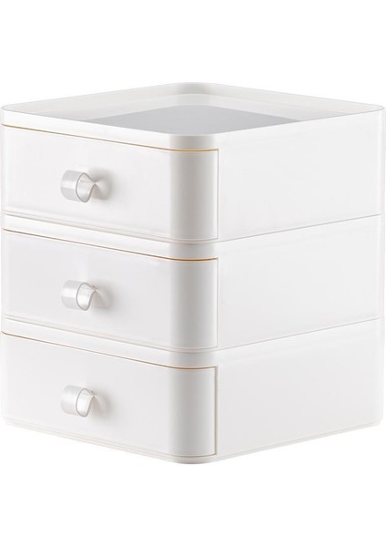 Beyaz 3'lü Çok Amaçlı Saklama Çekmecesi Seti indirimleri