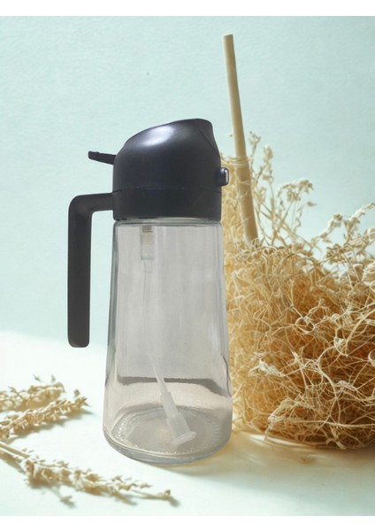 Şeffaf Cam 2’si 1 Arada Yağlık – 450 ml Sprey & Akıtma