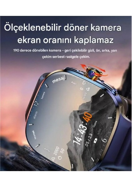 5g Android Akıllı Saat Sım Kartlı Wifi Nfc Gps Amoled Ekran Spor ve Sağlık Tracker modelleri