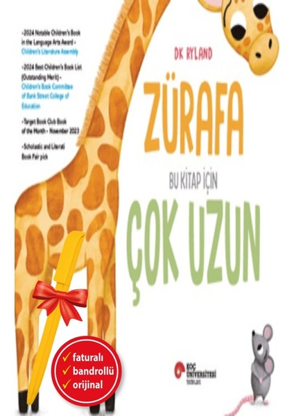 Alfa Kalem+ Zürafa Bu Kitap Için Çok Uzun (Dk Ryland) Yeni Çocuk Öykü Masal