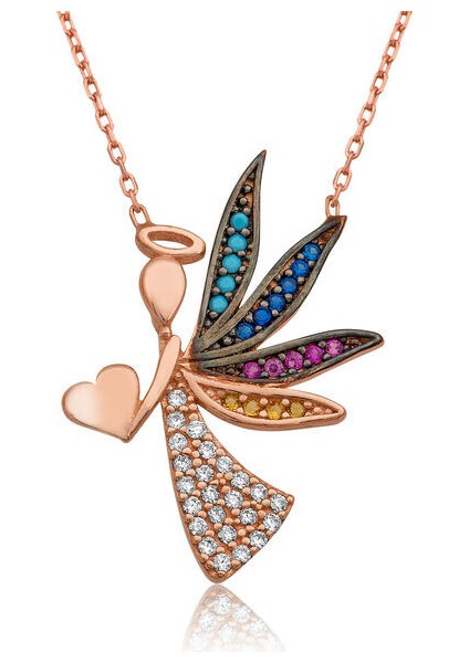 Aşk Meleği 925 Ayar Gümüş Kolye