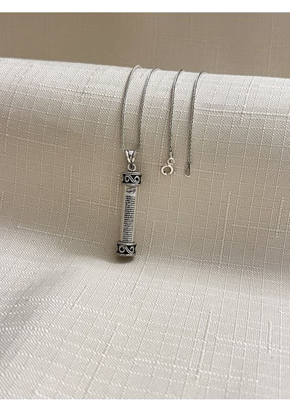 Tüp Model Spiga Zincir 925 Ayar Gümüş Erkek Kolye