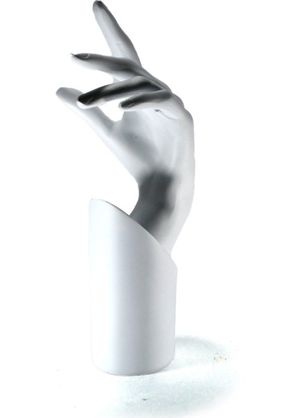 Beyaz El Takı Mankeni, Şık ve Zarif Vitrin Dekoru, Polyester Tasarım modelleri