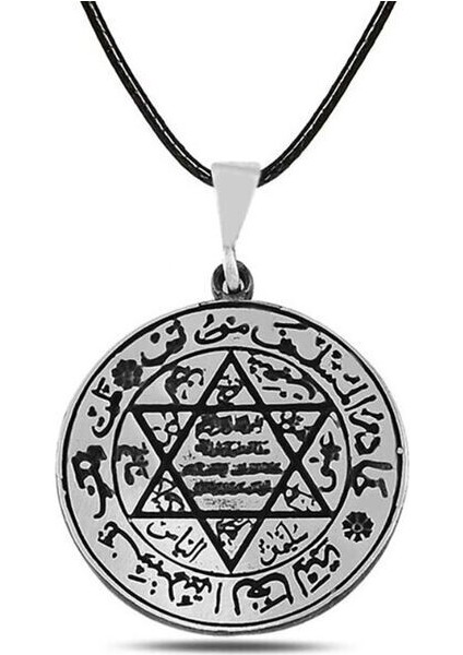 Süleyman Mührü 925 Ayar Gümüş Kolye