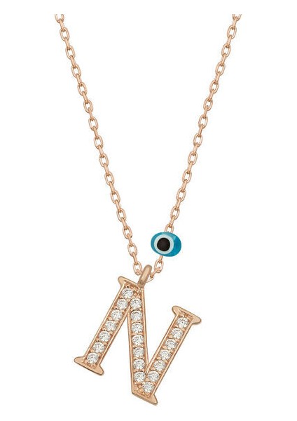 Nharfi Rose 925 Ayar Gümüş Kadın Kolye