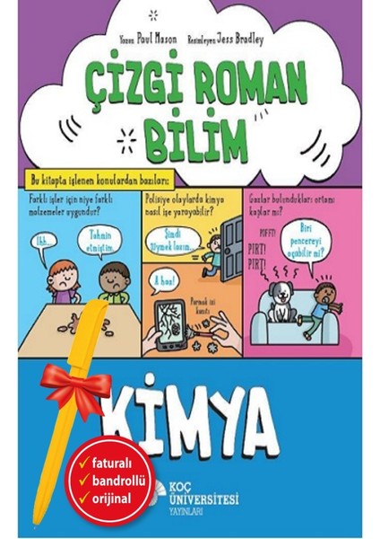 Alfa Kalem+ Çizgi Roman Bilim – Kimya (Paul Mason) Yeni Çocuk Öykü Masal