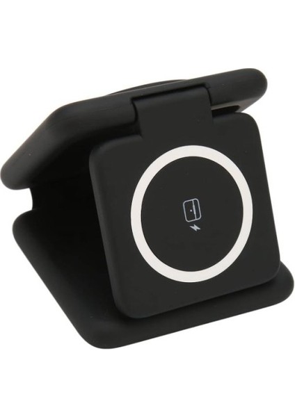 3'lü Kablosuz Şarj Standı iPhone Apple Watch Airpods Android Uyumlu Telefon Hızlı Şarj Katlanabilir