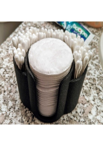 Siyah Kulak Çöpü ve Makyaj Pamuğu Organizeri, Temizlik ve Düzen Için Mükemmel Seçenek fiyatları