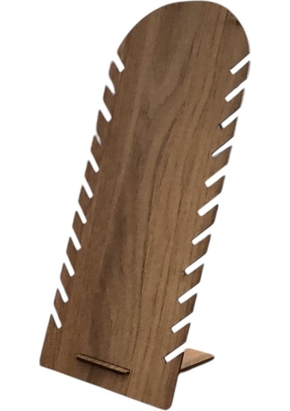 Doğal Ahşap Takı Düzenleyici, Kolye, Küpe ve Bileklik Saklama Standı