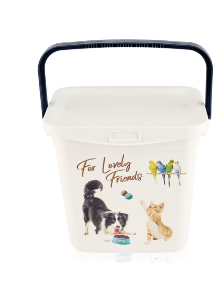 Beyaz Çok Amaçlı Saklama Kabı, 40 Cm, Pratik ve Dayanıklı Tasarım