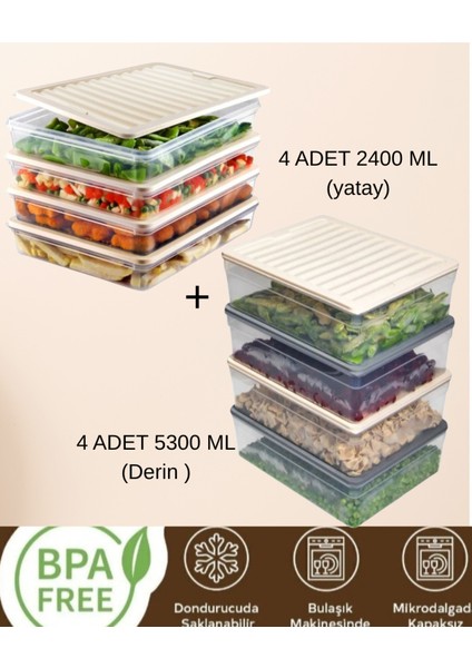 Turuncu Buz Dolabı Düzenleyici Set, Saklama Kabı ve Difriz Uyumlu, Pratik Kullanım