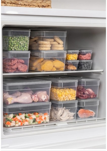 Turuncu Buz Dolabı Düzenleyici Set, Saklama Kabı ve Difriz Uyumlu, Pratik Kullanım