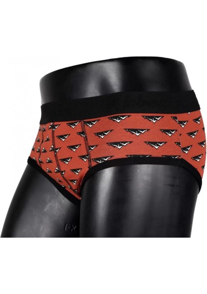 Erkek Likralı Slip Kiremit - Lacivert