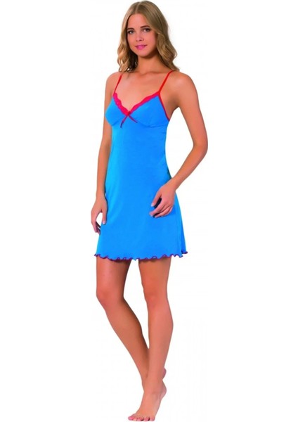 Ip Askılı Gecelik Mavi modelleri