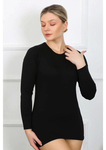 Bayan Uzun Kol Body Siyah fırsatları