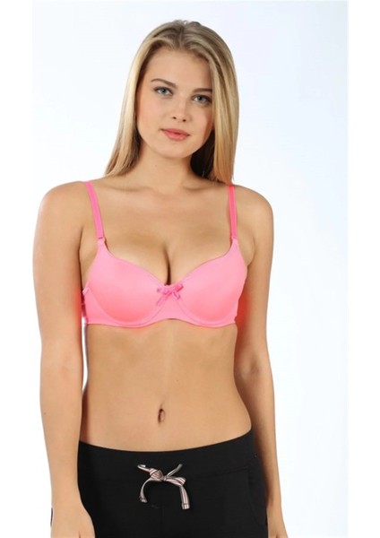 Desteksiz Sütyen B Kap Pembe