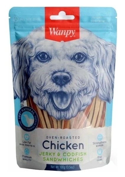 Tavuk ve Balıklı Sandwich Köpek Ödül Maması 100 gr